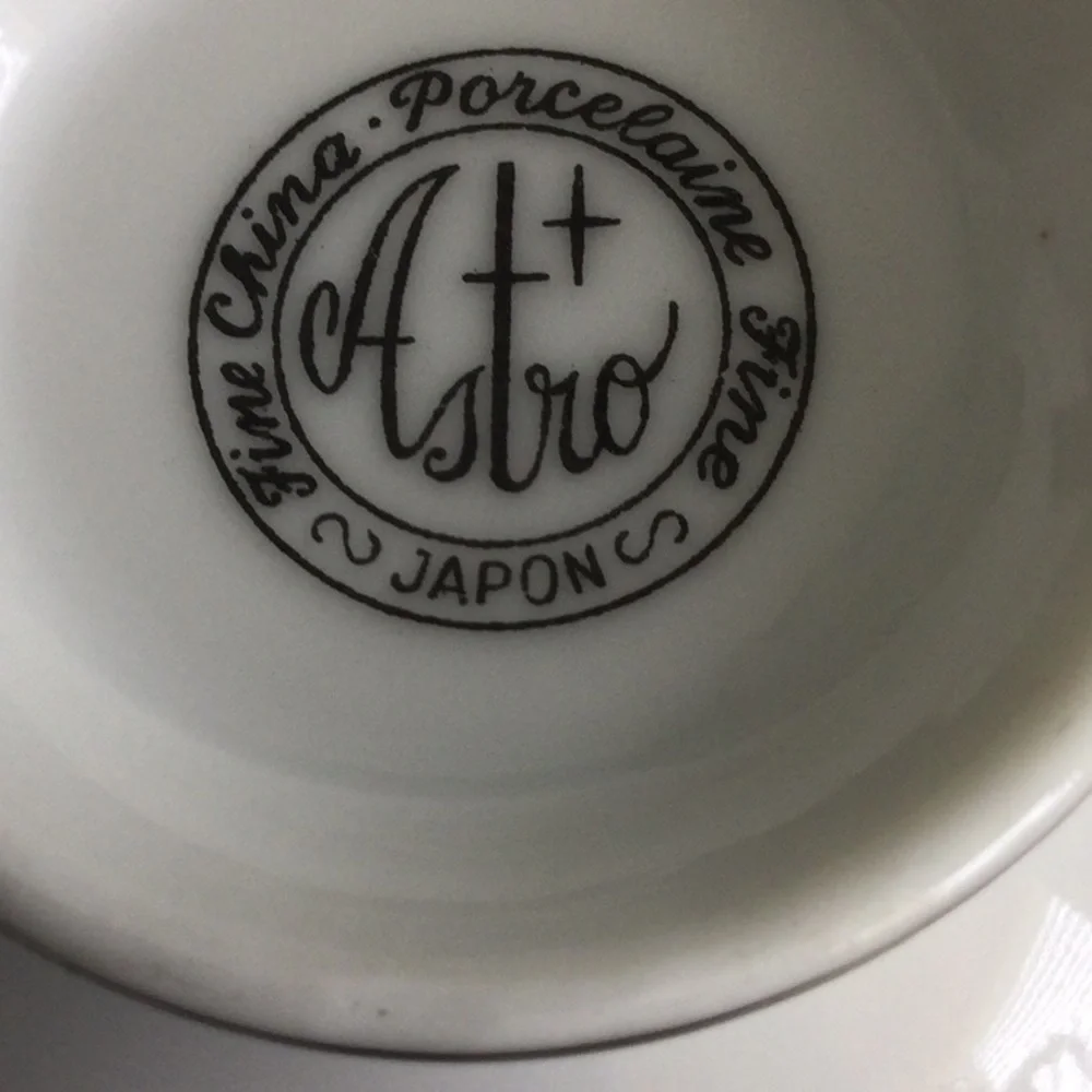 Sophisticated White and Blue Cup & Saucer